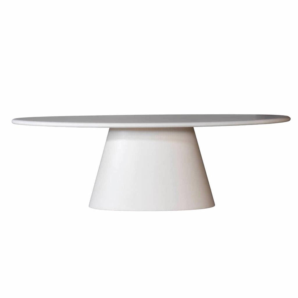 Giga Meubel Eettafel Brunn - Ovaal Beige Eco Composiet - 200cm
