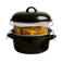 Cookinglife Oliebollenpan - Frituurpan - Braadpan - Emaille - met mand - ø 24 cm / 4 Liter - geëmailleerde anti-aanbaklaag