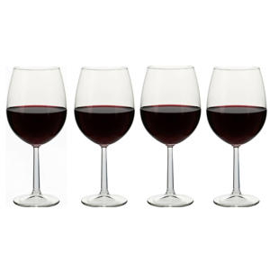 Rode Wijnglazen Milena 580 ml - 4 Stuks