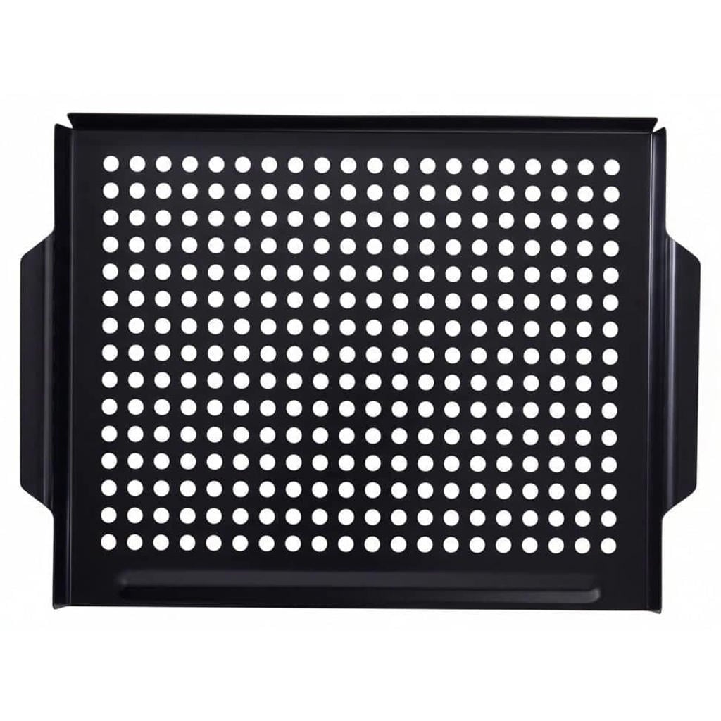 Cookinglife BBQ Grillplaat Fire & Flavour 38 x 28 cm - Non-Stick Metaal - Geschikt voor BBQ