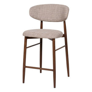 Barkruk Alexia - Taupe/Walnoot (set van 2) 