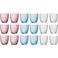 Bormioli Rocco Gekleurde Waterglazen 290 ml - Glazenset Slot - 18 stuks