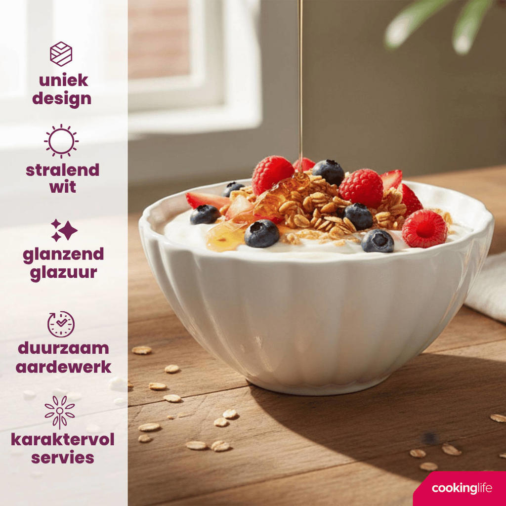 Cookinglife Soepkommen / Kommen Cardida Off White ø 14 cm - 6 Stuks