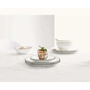 thumbnail: ASA Selection Dinerborden A Table Ligne Noire ø 26.5 cm - 4 stuks