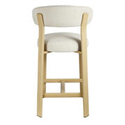 thumbnail: Giga Meubel Barstoel Märsta - Beige/Naturel Stof - Zithoogte 67cm - Set van 2
