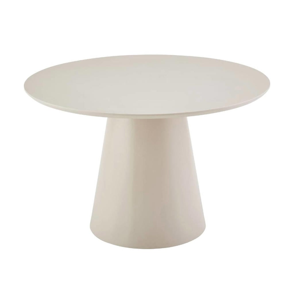 Giga Meubel Eettafel Kalix - Rond Beige - 120x120x77cm