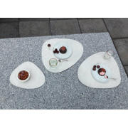 thumbnail: LIND DNA LIND DNA Placemats Nupo - Leer - Metallic - Curved - 44 x 37 cm - 2 Stuks
