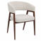Giga Meubel Eetkamerstoel Fureso - Beige/Walnoot - Set van 2