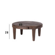 thumbnail: Giga Meubel Salontafel Mio - Rond - Acaciahout - Set van 2