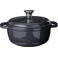 Cookinglife Braadpan met deksel - Heritage Cast Gietijzer - Grijs - ø 22 cm / 2.4 Liter - geëmailleerde anti-aanbaklaag