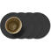 LIND DNA LIND DNA Onderzetters Nupo - Leer - Black - ø 10 cm - 4 Stuks