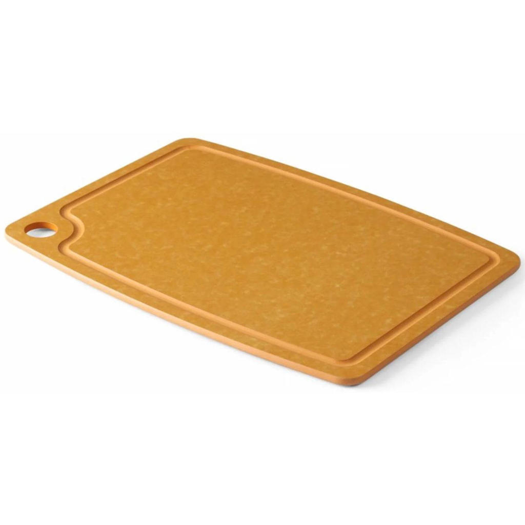 Hendi Snijplank antislip - vaatwasserbestendig - bruin houtvezel - 37 x 27.5 cm