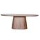 Giga Meubel Eettafel Alba - Wit Keramiek/Walnoot - 200x90x77cm