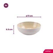 thumbnail: Cookinglife Soepkommen / Kommen Nola Sand ø 17 cm - 6 Stuks