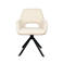 Giga Meubel Eetkamerstoel Nola - Polyester/Metaal - Beige - Set van 2