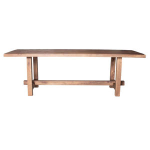 Eettafel Frans - Rechthoek Donkerbruin Hout - 240x100x76cm