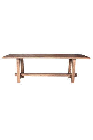Eettafel Frans - Rechthoek Donkerbruin Hout - 240x100x76cm