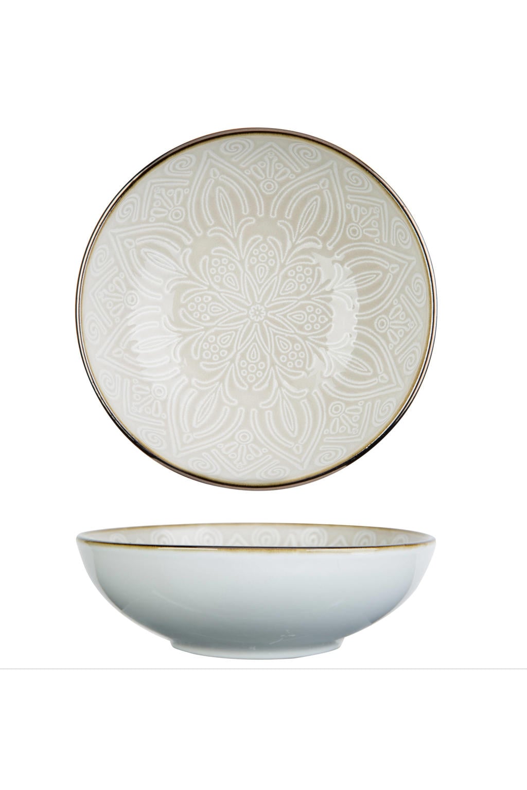 Cosy & Trendy Diepe Borden / Pastaborden Murano Beige ø 18.5 cm - 6 Stuks