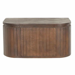 Nachtkastje Merel - Zwevend Donkerbruin Hout - 55x35x26cm