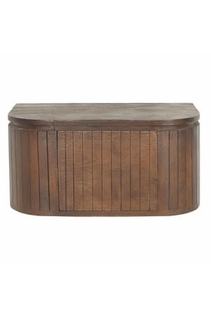 Nachtkastje Merel - Zwevend Donkerbruin Hout - 55x35x26cm