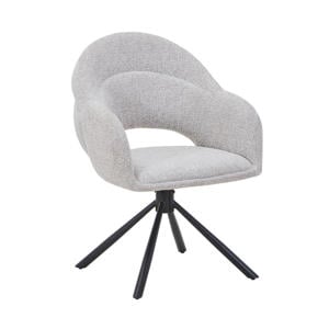 Eetkamerstoel Celeste - Taupe - Draaibaar - Set van 2