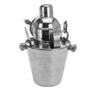 thumbnail: Cookinglife Barset RVS 6-Delig - Cocktailshaker, Ijsemmer, Zeef, Flesopener, Tang en Mes