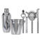 Cookinglife Barset RVS 6-Delig - Cocktailshaker, Ijsemmer, Zeef, Flesopener, Tang en Mes