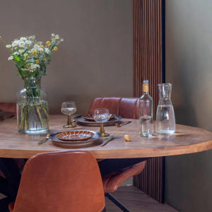 Eettafel Mansour Ovaal Mangohout 200cm