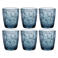 Bormioli Rocco Waterglazen Diamond - Blauw - 390 ml - 6 stuks
