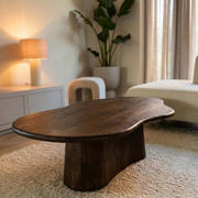 thumbnail: Giga Meubel Salontafel Jessie - Organisch - Mangohout - 120cm