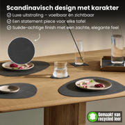 thumbnail: LIND DNA LIND DNA Onderzetters Nupo - Leer - Anthracite - ø 10 cm - 4 Stuks
