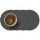 LIND DNA LIND DNA Onderzetters Nupo - Leer - Anthracite - ø 10 cm - 4 Stuks