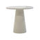 Giga Meubel Eettafel Brunn - Rond Beige Composiet - 80cm