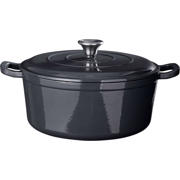 thumbnail: Cookinglife Braadpan met deksel - Heritage Cast - Gietijzer - Grijs - ø 28 cm / 5.1 Liter - geëmailleerde anti-aanbaklaag