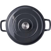 thumbnail: Cookinglife Braadpan met deksel - Heritage Cast - Gietijzer - Grijs - ø 28 cm / 5.1 Liter - geëmailleerde anti-aanbaklaag
