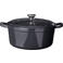 Cookinglife Braadpan met deksel - Heritage Cast - Gietijzer - Grijs - ø 28 cm / 5.1 Liter - geëmailleerde anti-aanbaklaag