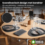thumbnail: LIND DNA LIND DNA Placemats Hippo - Leer - Pastel Green - Curved - 44 x 37 cm - 2 Stuks