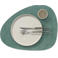 LIND DNA LIND DNA Placemats Hippo - Leer - Pastel Green - Curved - 44 x 37 cm - 2 Stuks