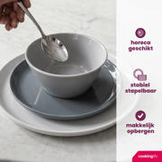thumbnail: Cookinglife Soepkommen / Kommen - Siaki Wit / Blauw / Grijs ø 14 cm - Porselein - 6 stuks