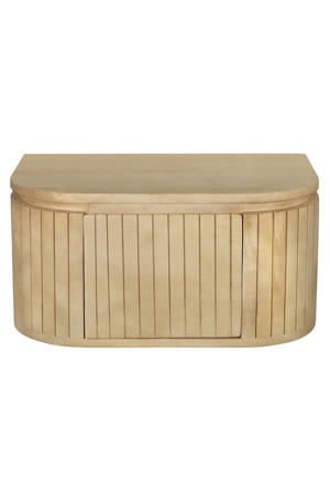 Nachtkastje Merel - Zwevend Naturel Hout - 55x35x26cm