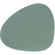 thumbnail: LIND DNA LIND DNA Placemats Nupo - Leer - Pastel Green - Curved - 44 x 37 cm - 2 Stuks