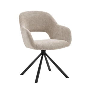 Eetkamerstoel Livia - Taupe - Draaibaar - Set van 2
