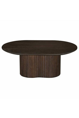 Salontafel Ava - Ovaal - Mangohout - 90cm