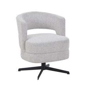 Eetkamerstoel Lave - Taupe - Draaibaar - Set van 2