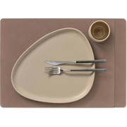 thumbnail: LIND DNA LIND DNA Placemats Nupo - Leer - Truffle - 45 x 35 cm - 2 Stuks