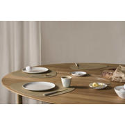 thumbnail: LIND DNA LIND DNA Placemats Nupo - Leer - Khaki - Curved - 44 x 37 cm - 2 Stuks