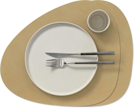 leren placemats