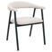 Giga Meubel Eetkamerstoel Mila - Beige/Zwart - 56x54x76cm - Set van 2