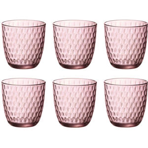 Waterglazen Slot - Roze - 290 ml - 6 stuks
