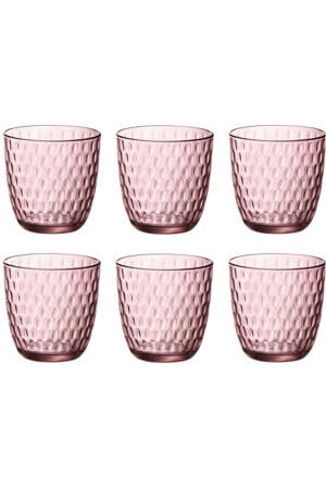 Waterglazen Slot - Roze - 290 ml - 6 stuks